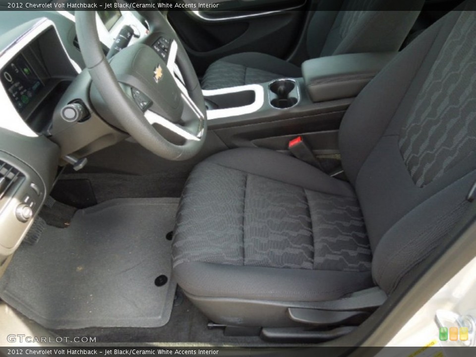 Jet Black/Ceramic White Accents Interior Photo for the 2012 Chevrolet Volt Hatchback #62658966