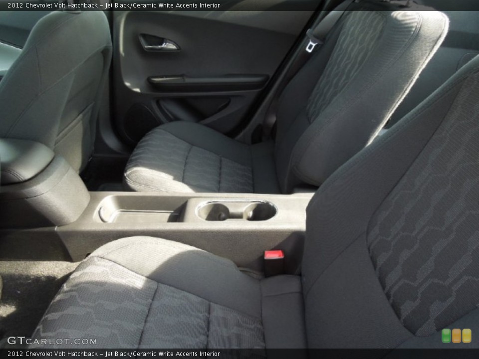 Jet Black/Ceramic White Accents Interior Rear Seat for the 2012 Chevrolet Volt Hatchback #62659023