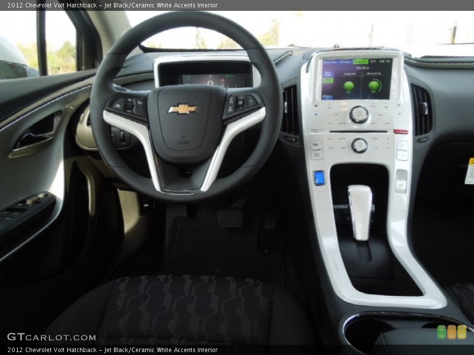 Jet Black/Ceramic White Accents Interior Dashboard for the 2012 Chevrolet Volt Hatchback #62659026