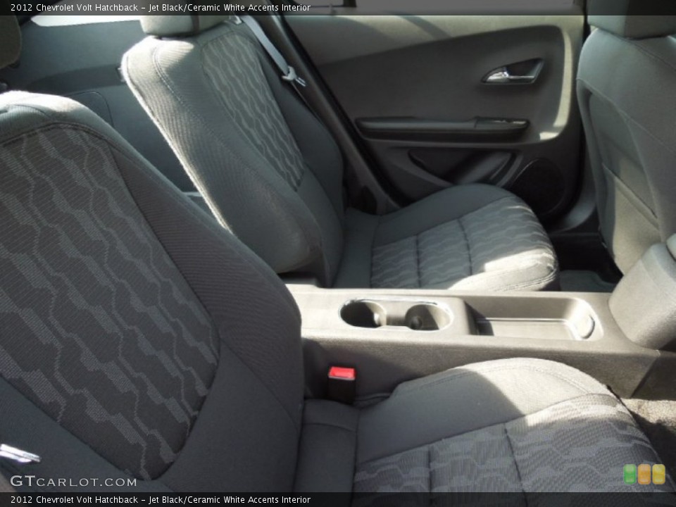 Jet Black/Ceramic White Accents Interior Rear Seat for the 2012 Chevrolet Volt Hatchback #62659044