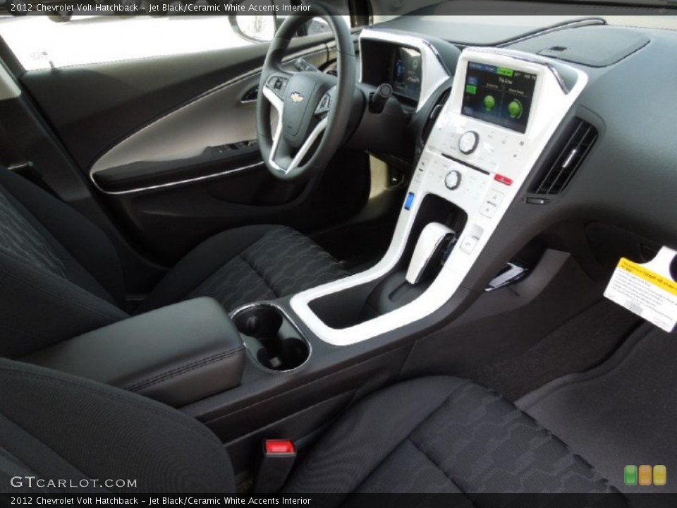 Jet Black/Ceramic White Accents Interior Dashboard for the 2012 Chevrolet Volt Hatchback #62659059
