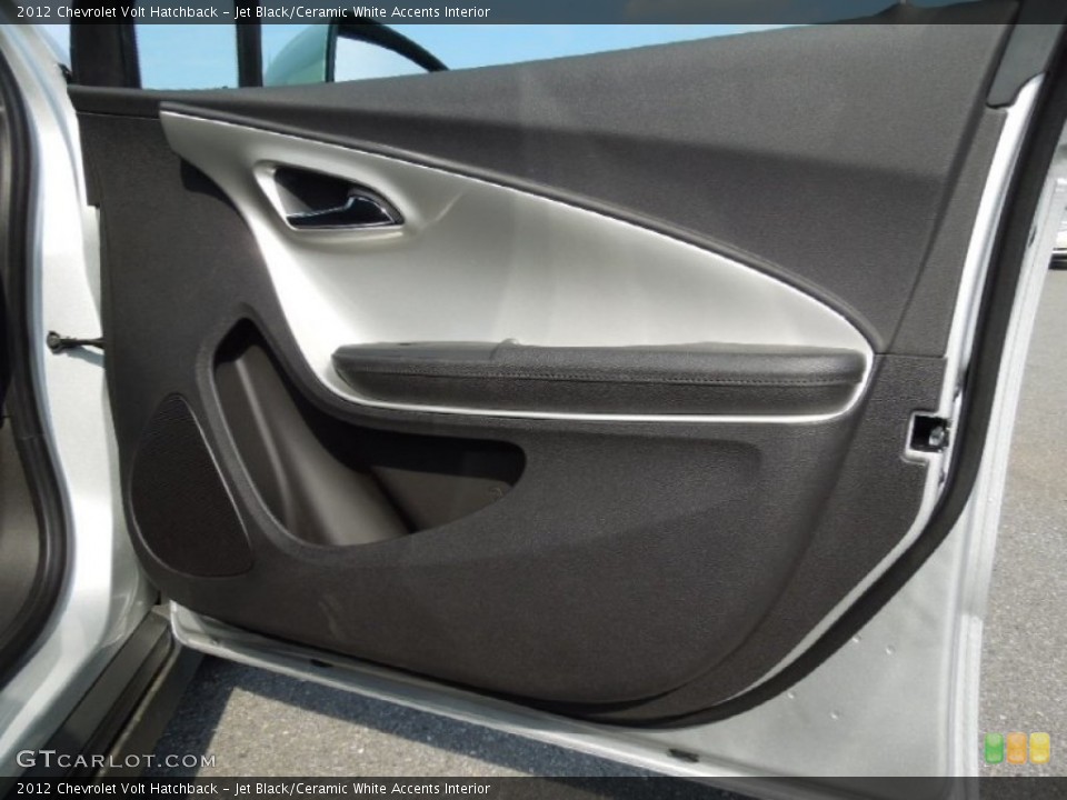 Jet Black/Ceramic White Accents Interior Door Panel for the 2012 Chevrolet Volt Hatchback #62659065