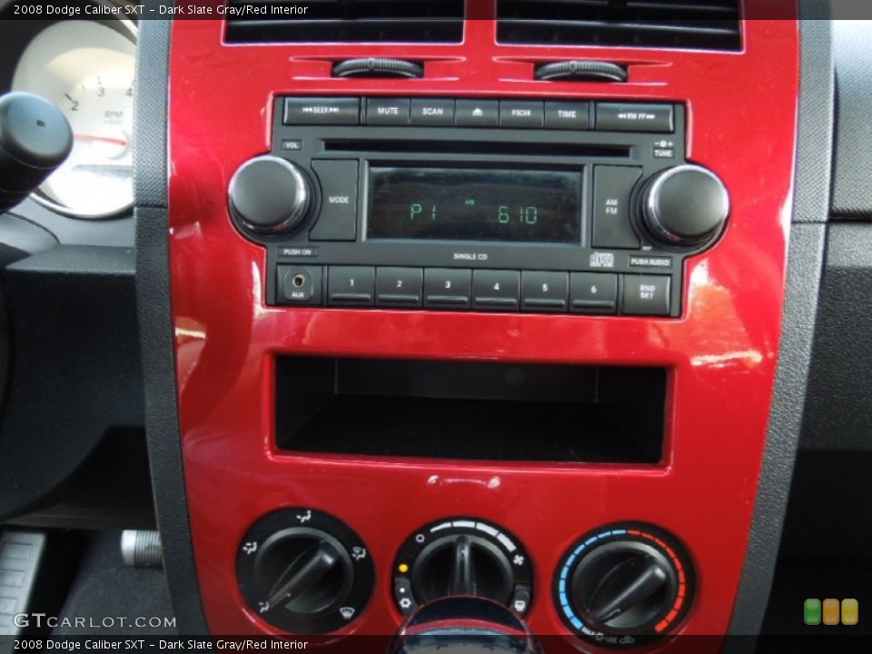 Dark Slate Gray/Red Interior Audio System for the 2008 Dodge Caliber SXT #62659710