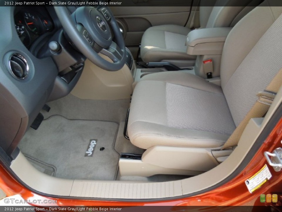 Dark Slate Gray/Light Pebble Beige Interior Photo for the 2012 Jeep Patriot Sport #62660289