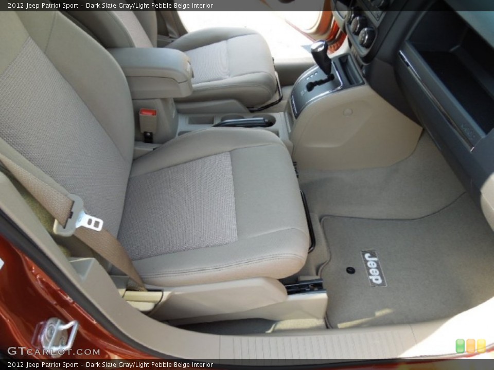 Dark Slate Gray/Light Pebble Beige Interior Photo for the 2012 Jeep Patriot Sport #62660358