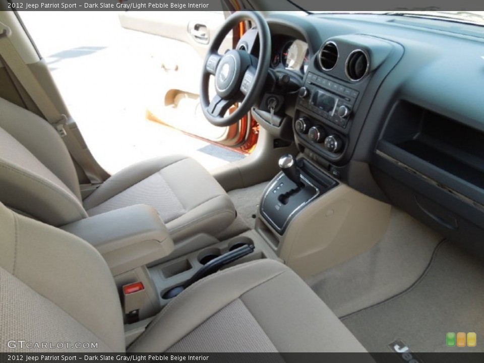Dark Slate Gray/Light Pebble Beige Interior Photo for the 2012 Jeep Patriot Sport #62660364