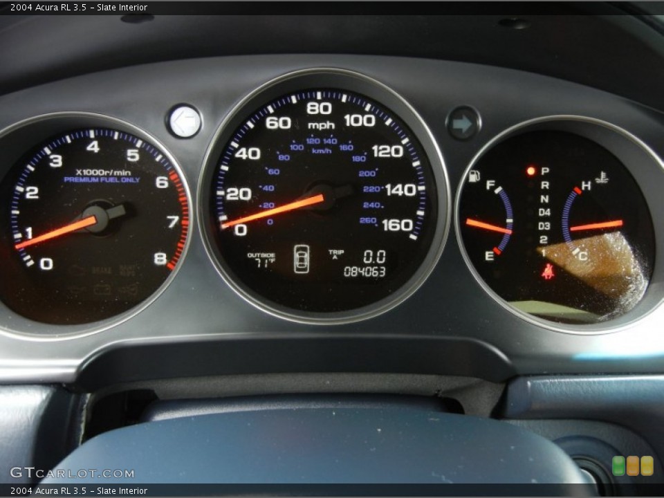 Slate Interior Gauges for the 2004 Acura RL 3.5 #62660460