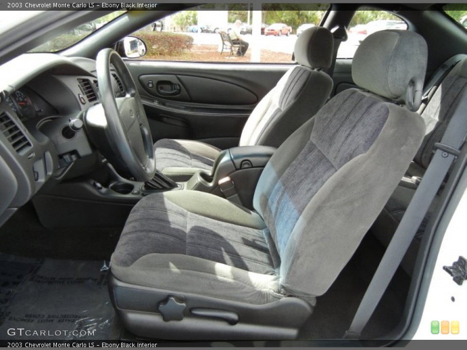 Ebony Black Interior Photo for the 2003 Chevrolet Monte Carlo LS #62660886