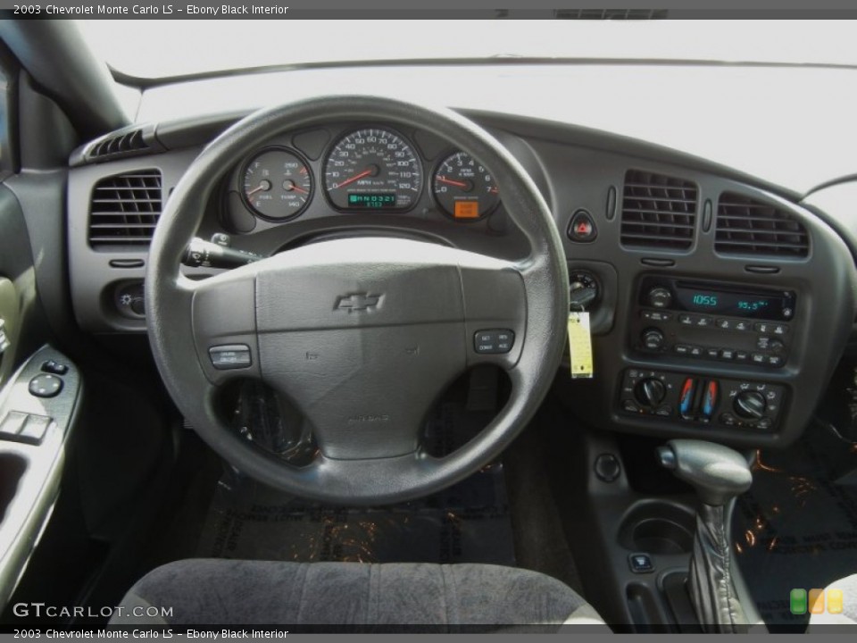 Ebony Black Interior Dashboard for the 2003 Chevrolet Monte Carlo LS #62660919