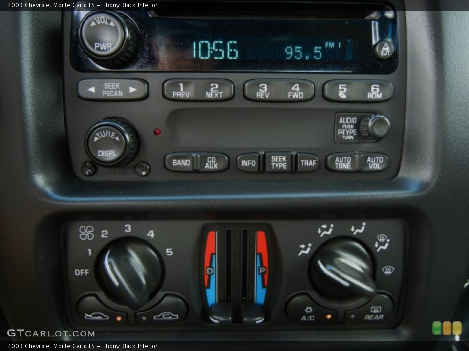 Ebony Black Interior Audio System for the 2003 Chevrolet Monte Carlo LS #62660928