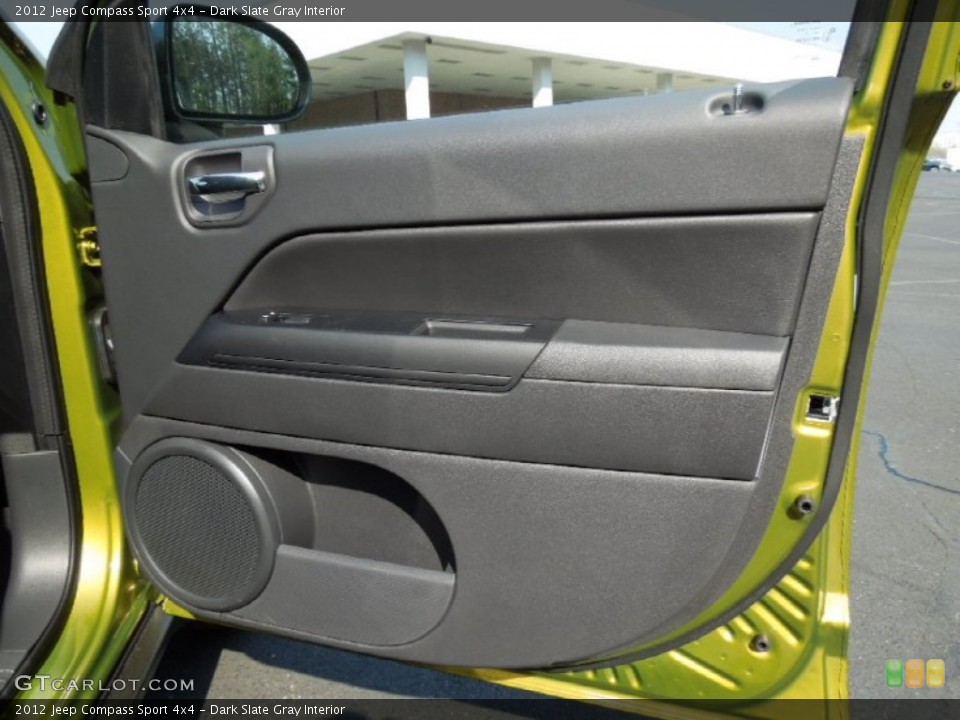 Dark Slate Gray Interior Door Panel for the 2012 Jeep Compass Sport 4x4 #62661108