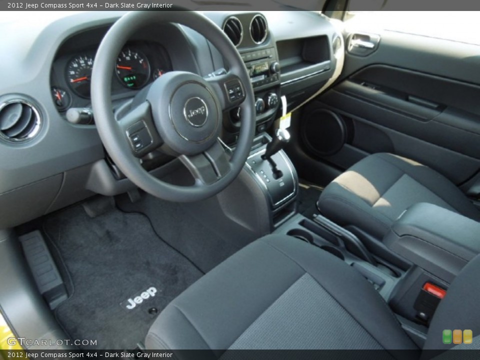 Dark Slate Gray Interior Photo for the 2012 Jeep Compass Sport 4x4 #62661123