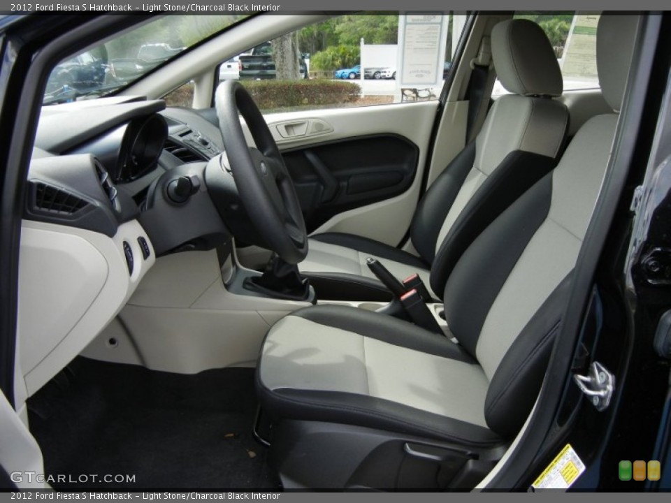 Light Stone/Charcoal Black Interior Photo for the 2012 Ford Fiesta S Hatchback #62661363