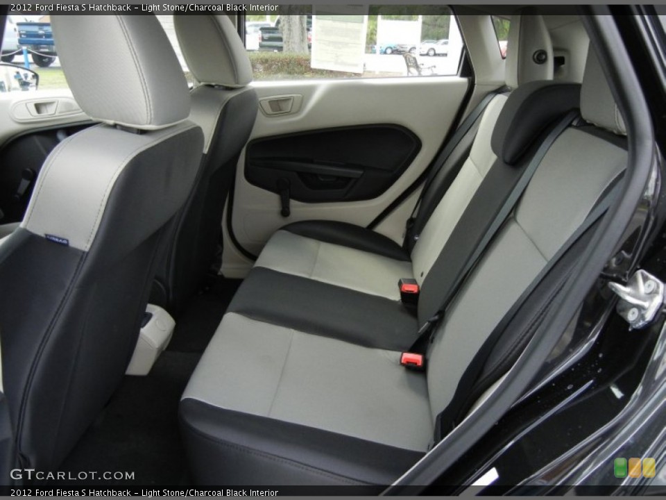 Light Stone/Charcoal Black Interior Rear Seat for the 2012 Ford Fiesta S Hatchback #62661366