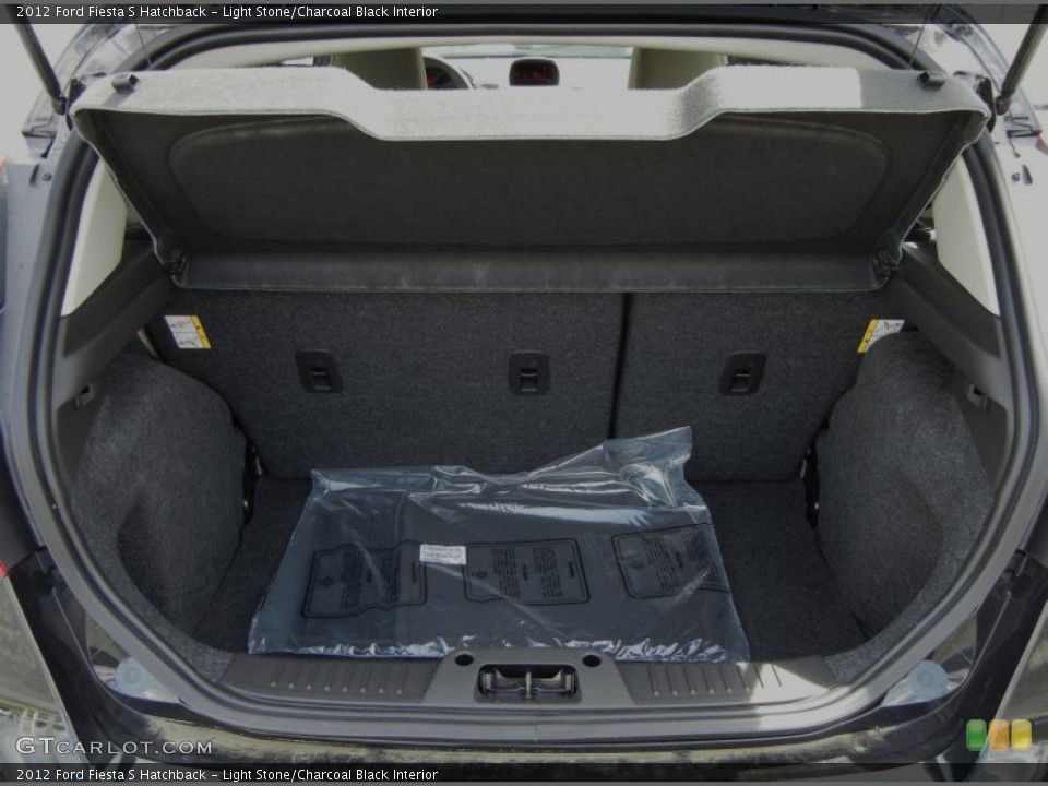 Light Stone/Charcoal Black Interior Trunk for the 2012 Ford Fiesta S Hatchback #62661381