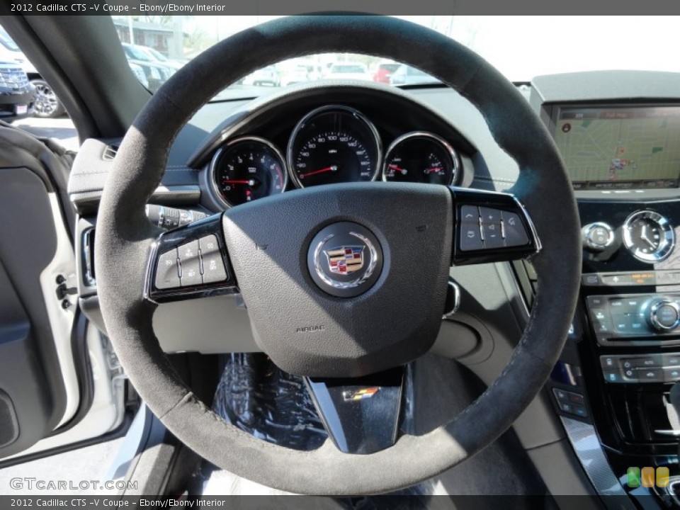 Ebony/Ebony Interior Steering Wheel for the 2012 Cadillac CTS -V Coupe #62662554