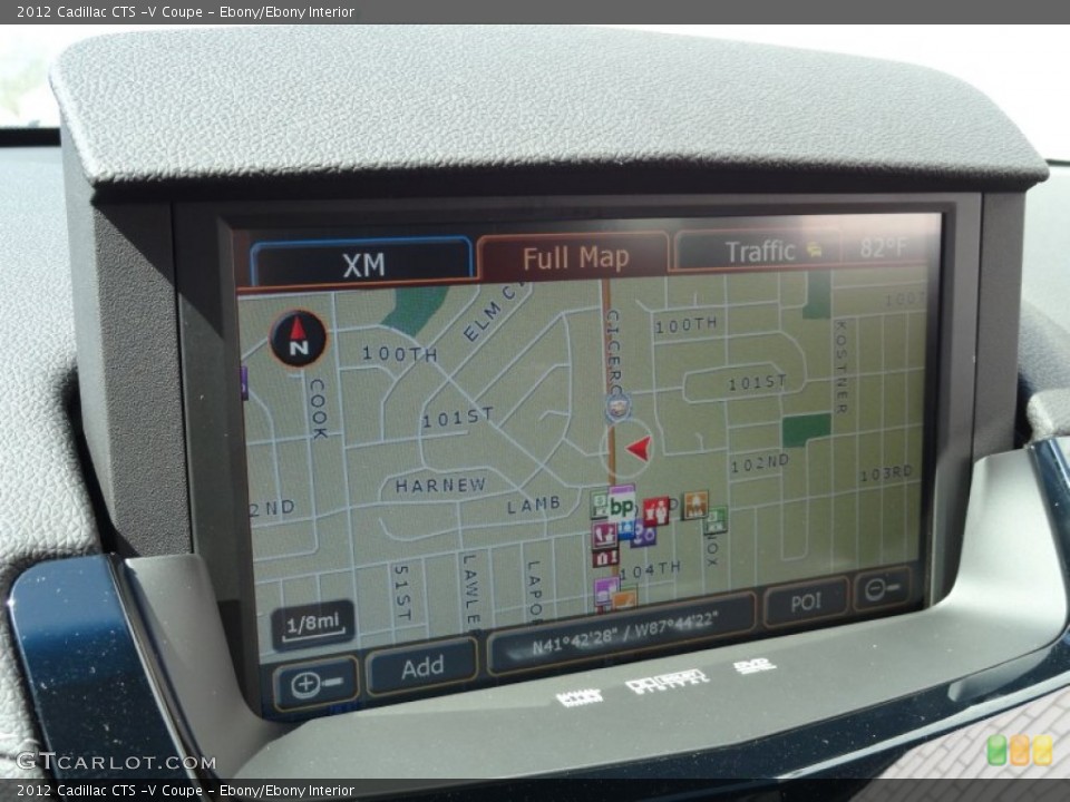 Ebony/Ebony Interior Navigation for the 2012 Cadillac CTS -V Coupe #62662566