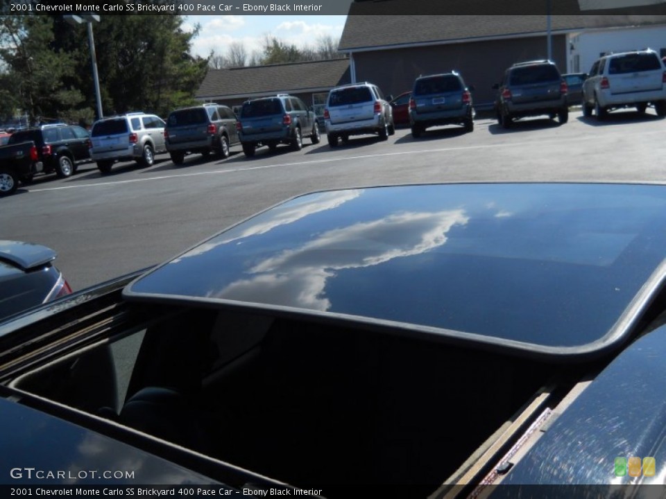 Ebony Black Interior Sunroof for the 2001 Chevrolet Monte Carlo SS Brickyard 400 Pace Car #62664044