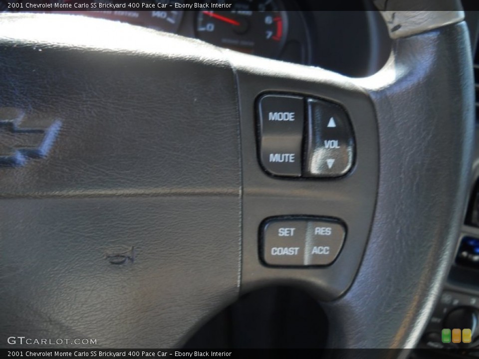 Ebony Black Interior Controls for the 2001 Chevrolet Monte Carlo SS Brickyard 400 Pace Car #62664121