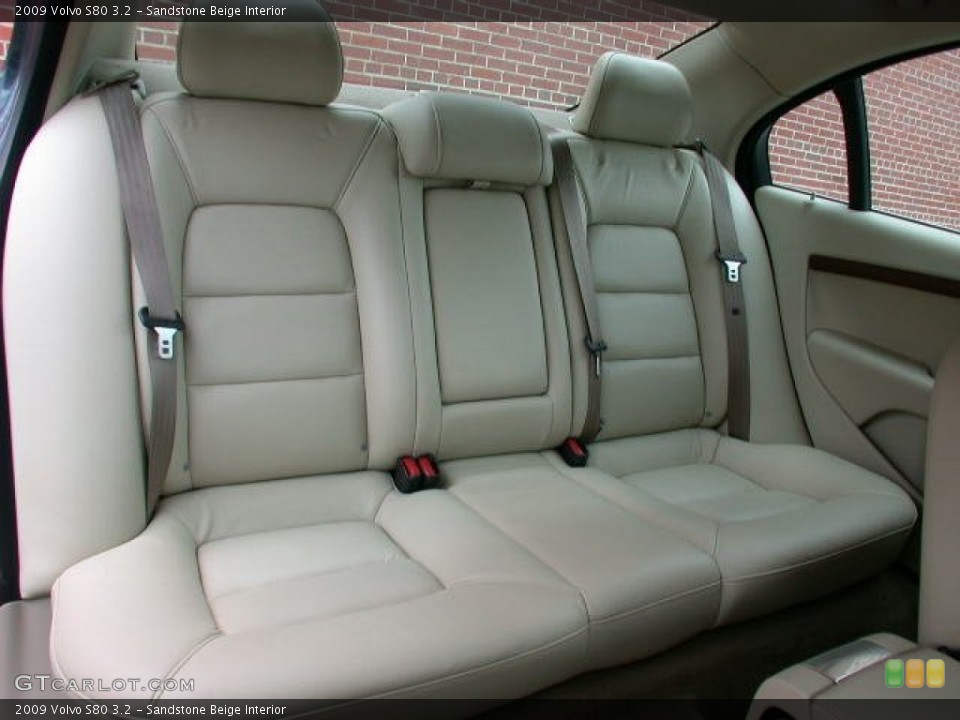 Sandstone Beige Interior Rear Seat for the 2009 Volvo S80 3.2 #62664788