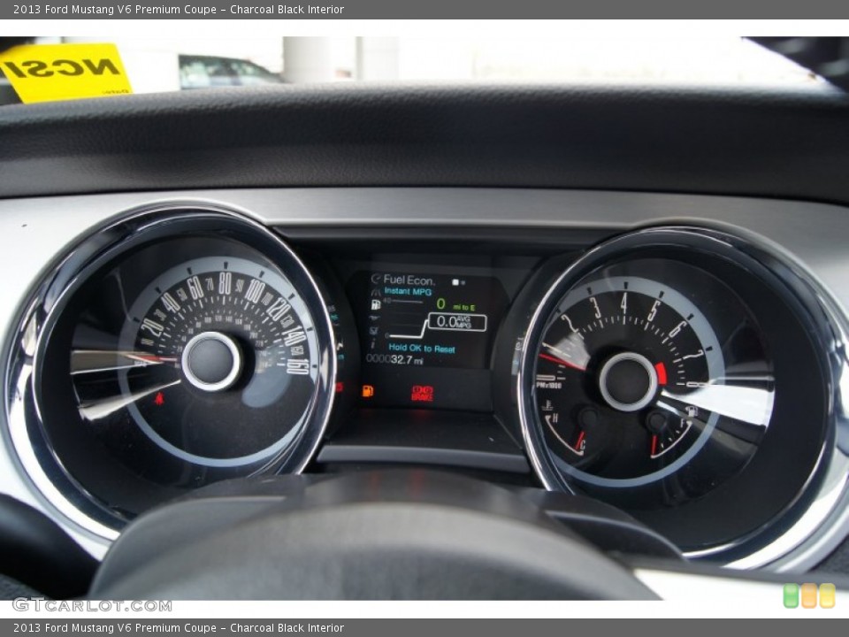 Charcoal Black Interior Gauges for the 2013 Ford Mustang V6 Premium Coupe #62664875