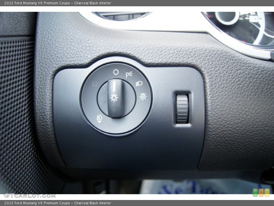 Charcoal Black Interior Controls for the 2013 Ford Mustang V6 Premium Coupe #62664965