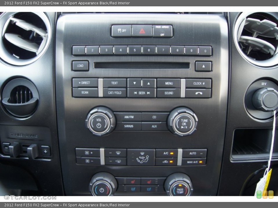 FX Sport Appearance Black/Red Interior Controls for the 2012 Ford F150 FX2 SuperCrew #62665259