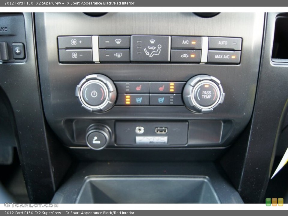 FX Sport Appearance Black/Red Interior Controls for the 2012 Ford F150 FX2 SuperCrew #62665268