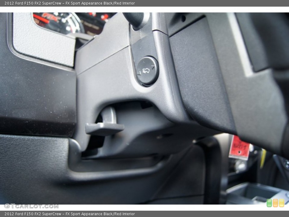 FX Sport Appearance Black/Red Interior Controls for the 2012 Ford F150 FX2 SuperCrew #62665334