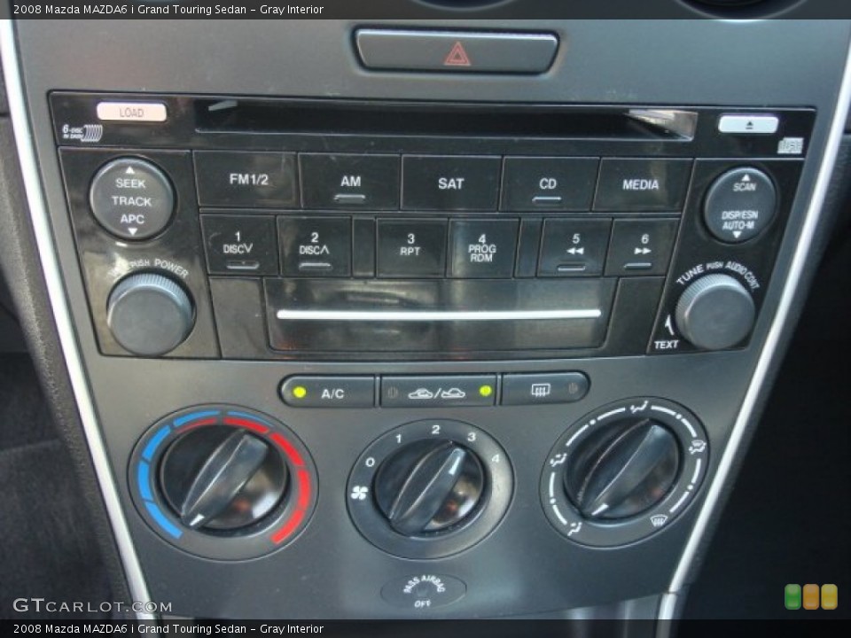 Gray Interior Controls for the 2008 Mazda MAZDA6 i Grand Touring Sedan #62668289