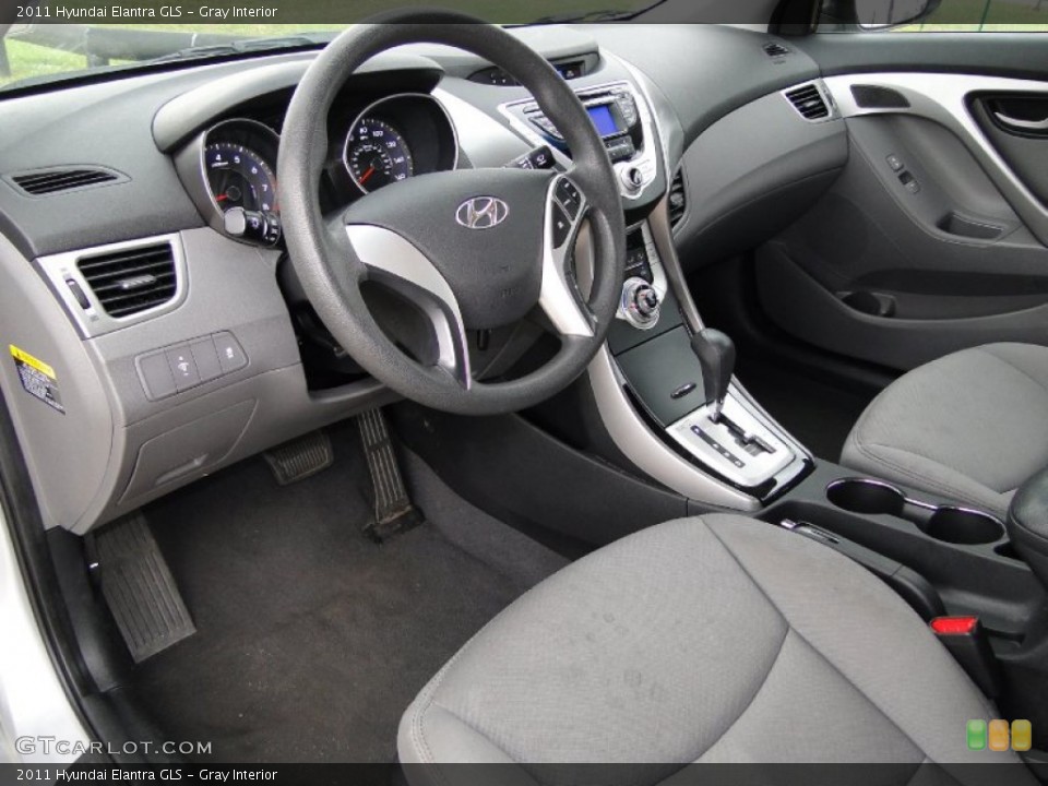 Gray Interior Prime Interior for the 2011 Hyundai Elantra GLS #62668643