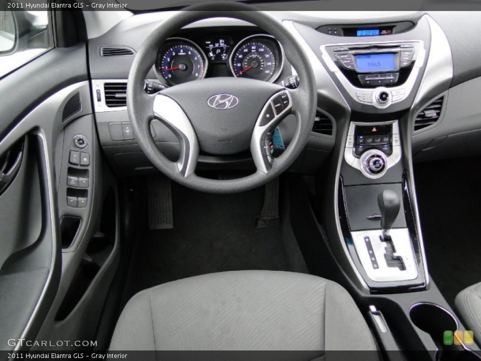 Gray Interior Dashboard for the 2011 Hyundai Elantra GLS #62668712