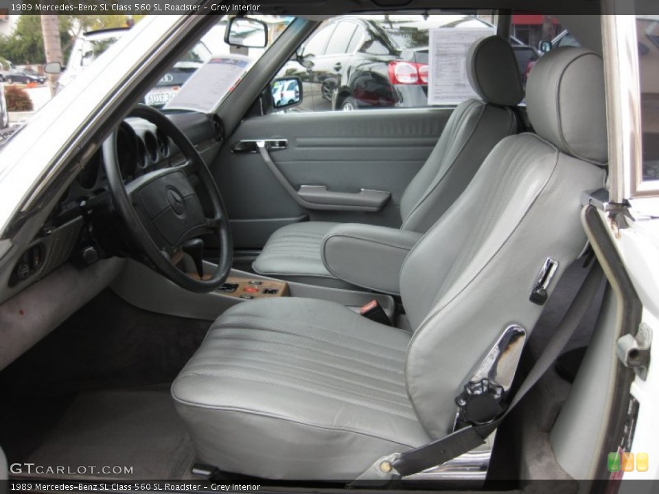 Grey 1989 Mercedes-Benz SL Class Interiors