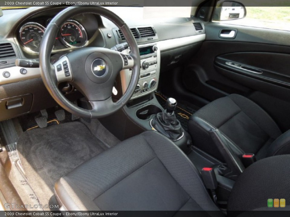 Ebony/Ebony UltraLux Interior Prime Interior for the 2009 Chevrolet Cobalt SS Coupe #62669768