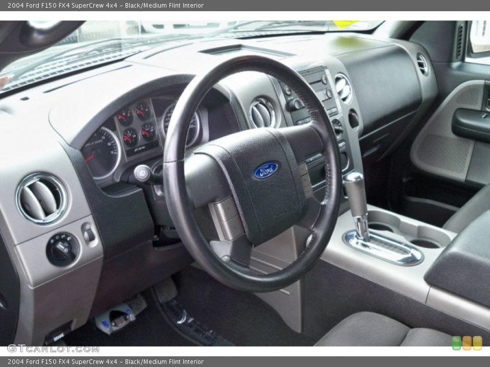 Black/Medium Flint Interior Dashboard for the 2004 Ford F150 FX4 SuperCrew 4x4 #62670571