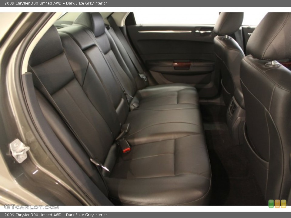Dark Slate Gray Interior Rear Seat for the 2009 Chrysler 300 Limited AWD #62671595