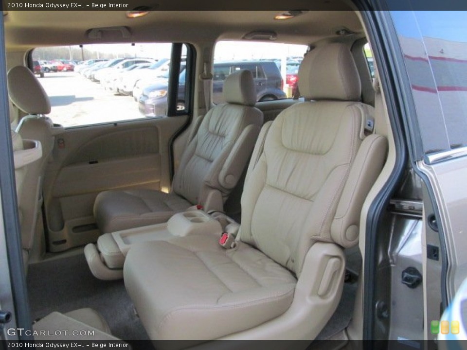 Beige Interior Rear Seat for the 2010 Honda Odyssey EX-L #62673966