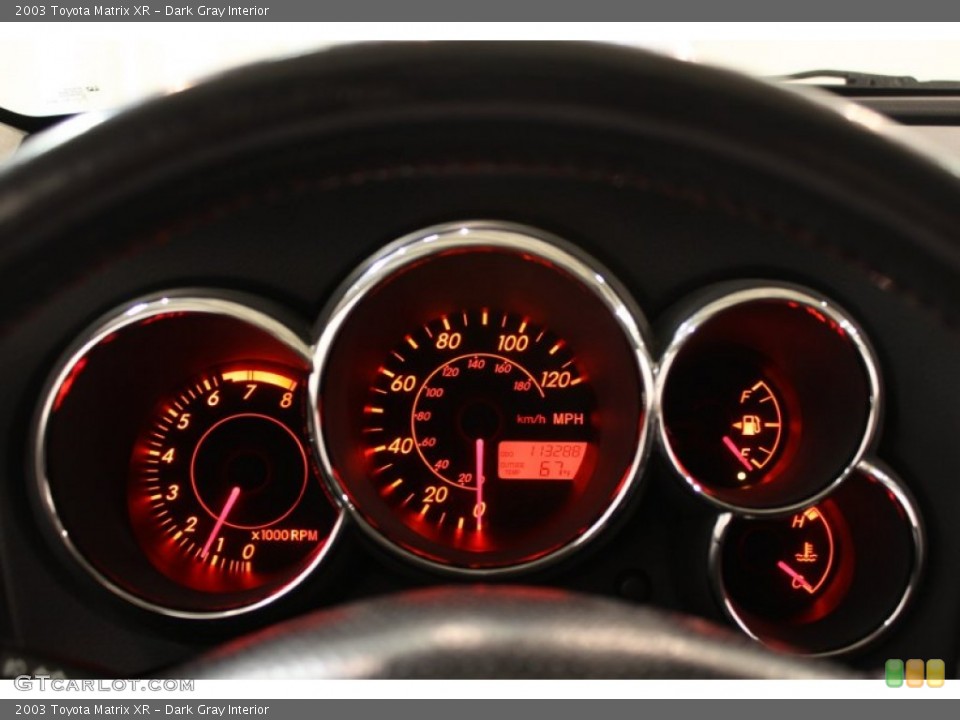 Dark Gray Interior Gauges for the 2003 Toyota Matrix XR #62674733
