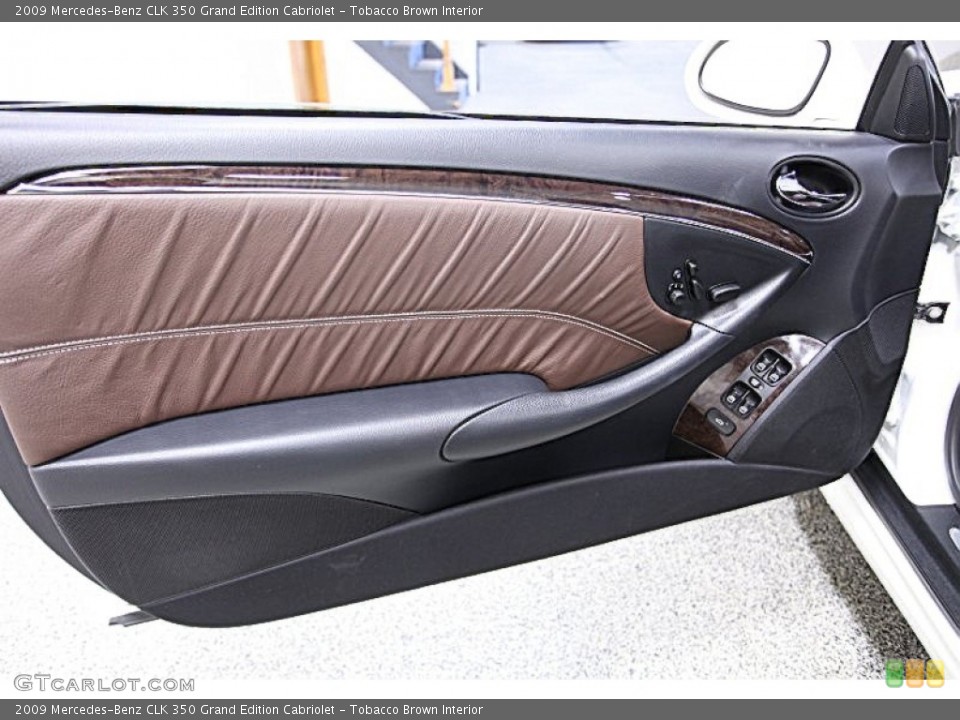Tobacco Brown Interior Door Panel for the 2009 Mercedes-Benz CLK 350 Grand Edition Cabriolet #62674922
