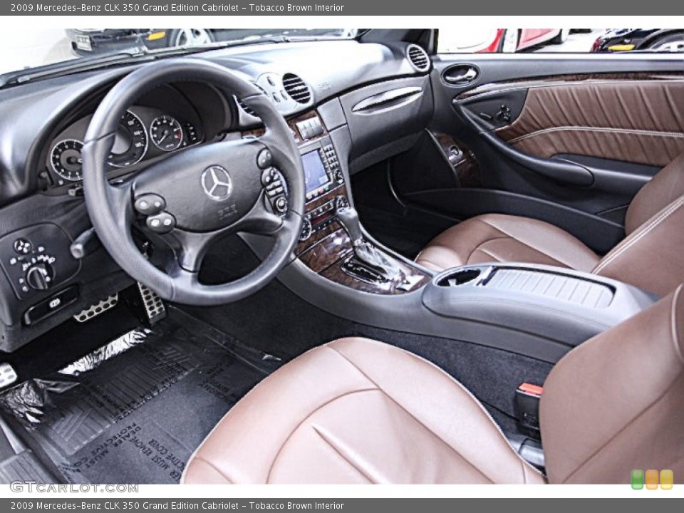 Tobacco Brown Interior Prime Interior for the 2009 Mercedes-Benz CLK 350 Grand Edition Cabriolet #62674937