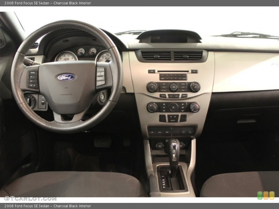 Charcoal Black Interior Dashboard for the 2008 Ford Focus SE Sedan #62675144