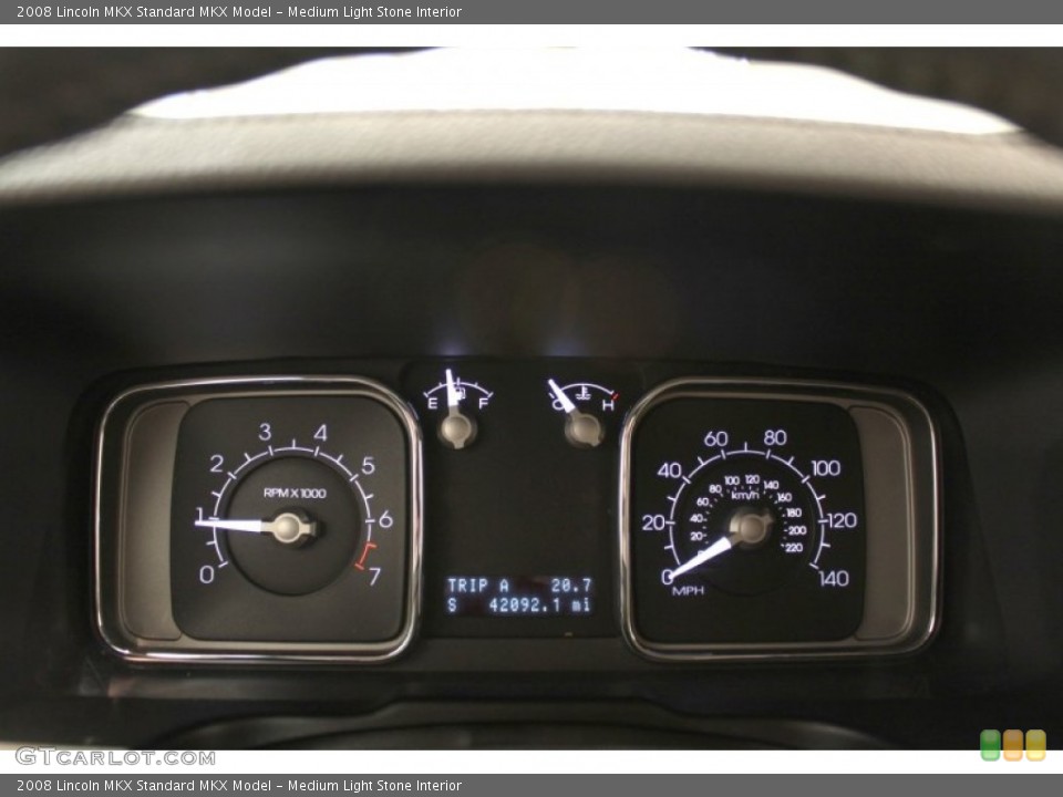 Medium Light Stone Interior Gauges for the 2008 Lincoln MKX  #62675826