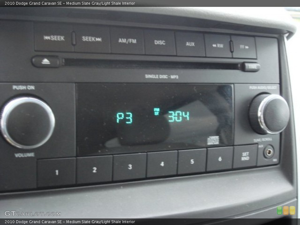 Medium Slate Gray/Light Shale Interior Audio System for the 2010 Dodge Grand Caravan SE #62679516