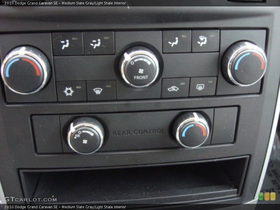 Medium Slate Gray/Light Shale Interior Controls for the 2010 Dodge Grand Caravan SE #62679524