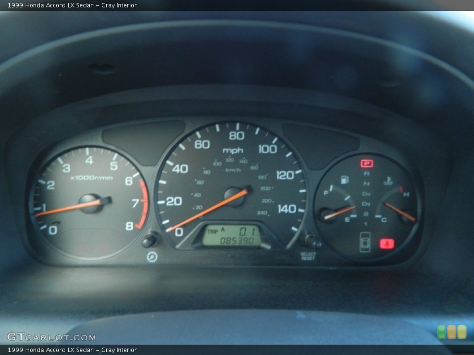 Gray Interior Gauges for the 1999 Honda Accord LX Sedan #62679587