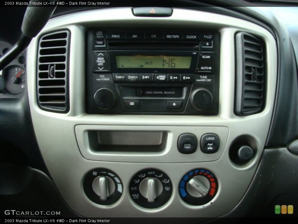 Dark Flint Gray Interior Controls for the 2003 Mazda Tribute LX-V6 4WD #62679860