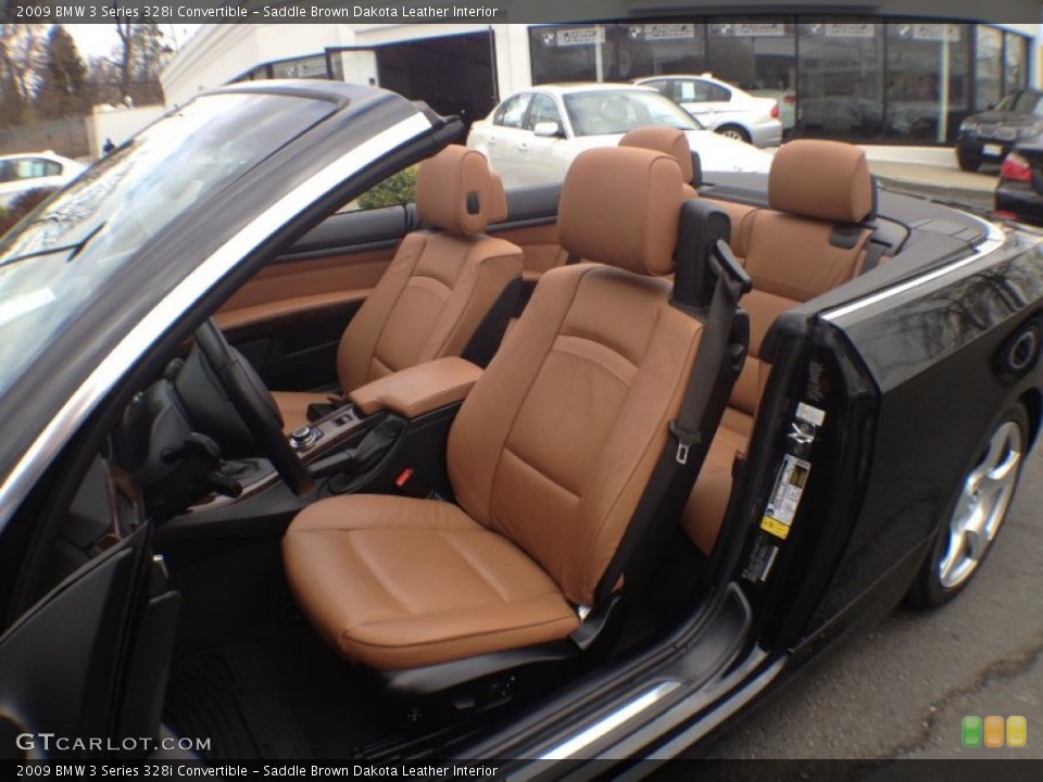 Saddle Brown Dakota Leather Interior Photo for the 2009 BMW 3 Series 328i Convertible #62680990