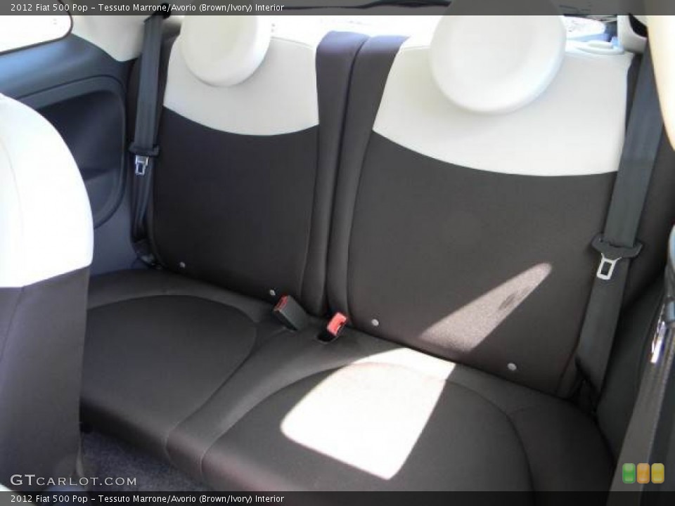 Tessuto Marrone/Avorio (Brown/Ivory) Interior Rear Seat for the 2012 Fiat 500 Pop #62681303