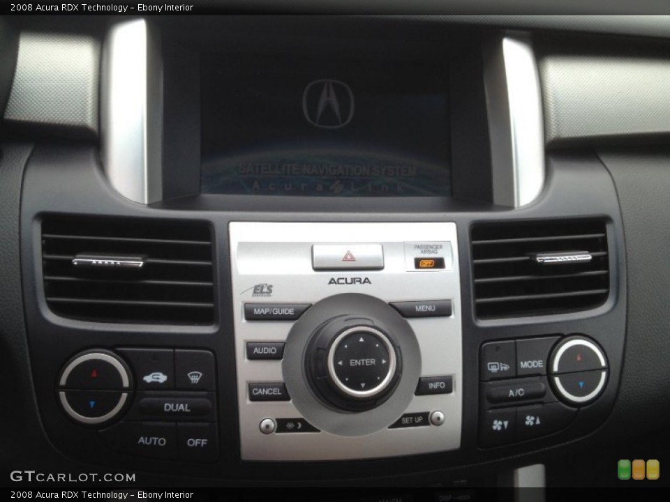 Ebony Interior Controls for the 2008 Acura RDX Technology #62683259