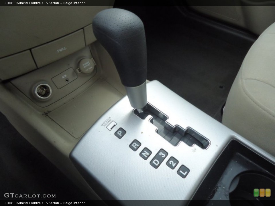 Beige Interior Transmission for the 2008 Hyundai Elantra GLS Sedan #62683787